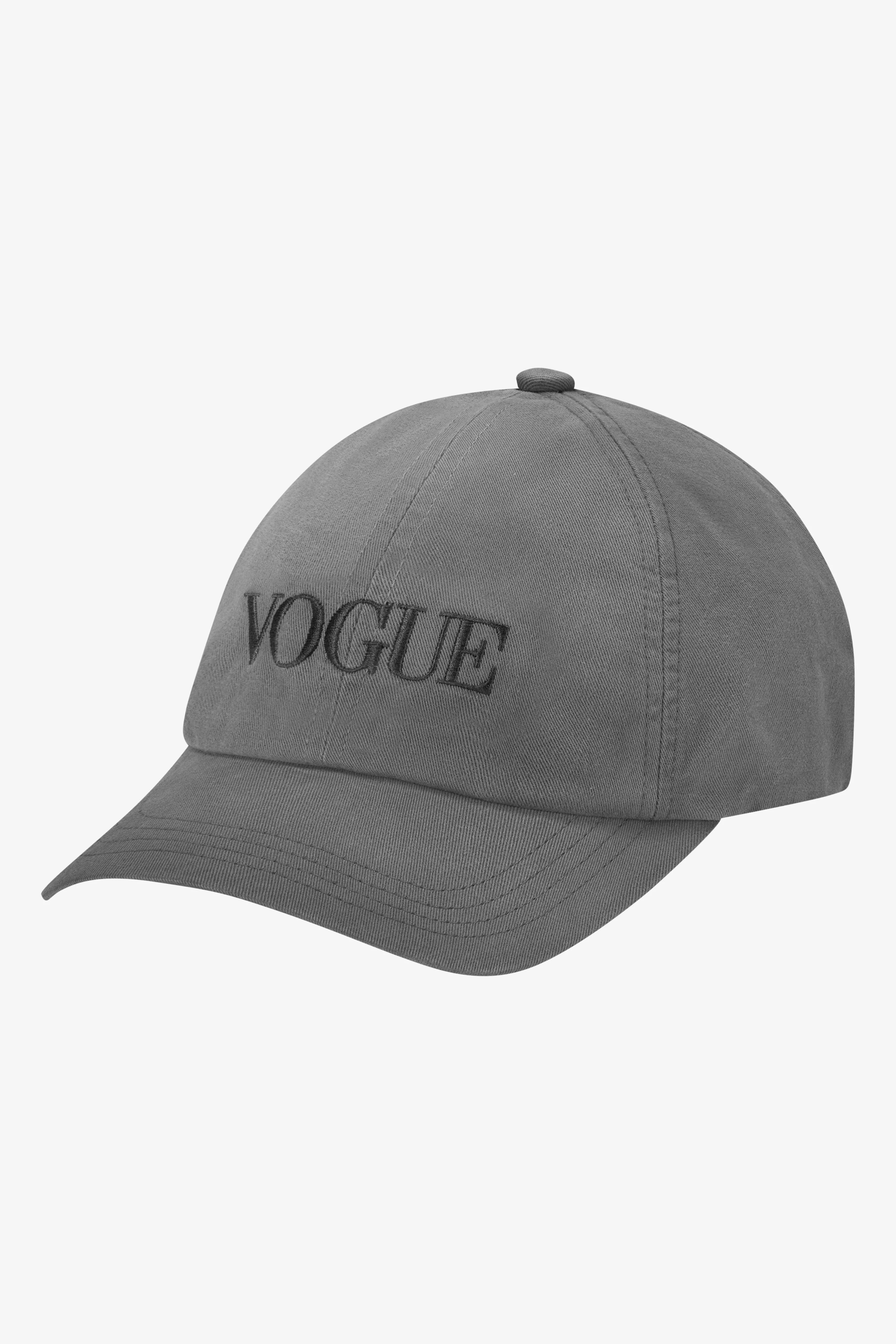 VOGUE Cap Washed Gray Embroidered Logo - Image 3