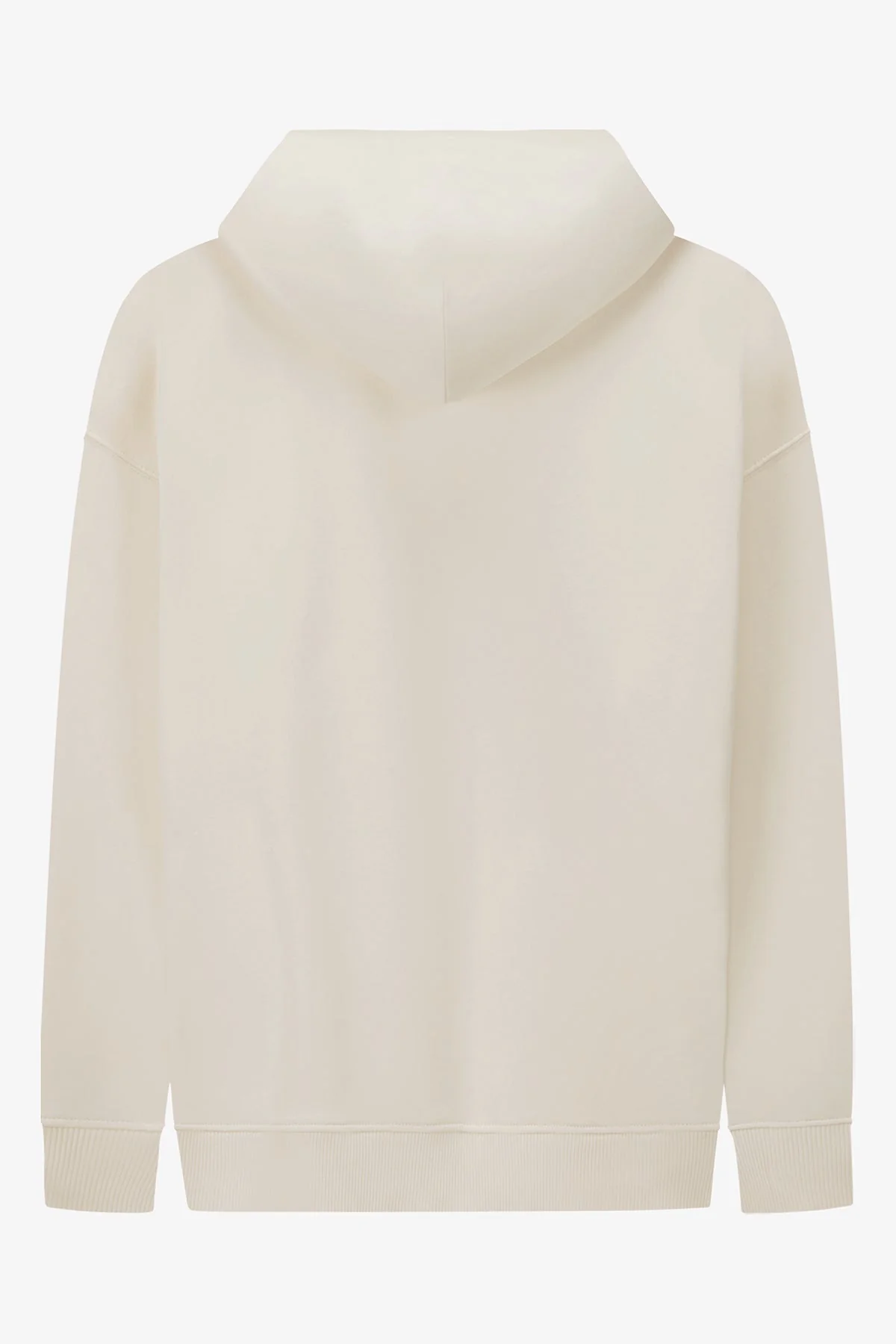 VOGUE Hoodie Cream Tonal Embroidered Logo - Image 8