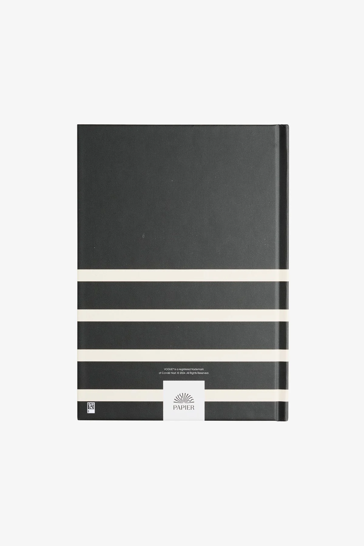 VOGUE Notebook Striped Back White - Image 3