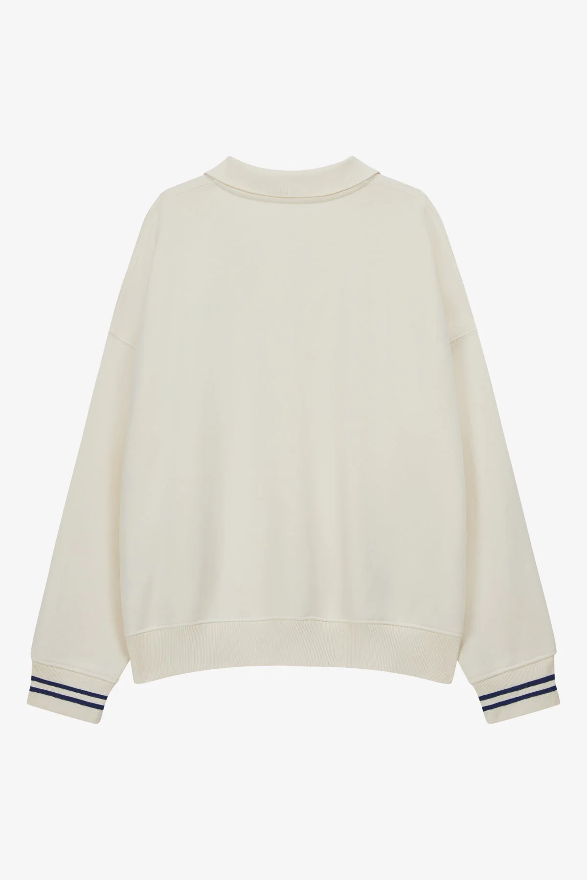 VOGUE Polo Sweatshirt Cream Embroidered Logo - Image 8