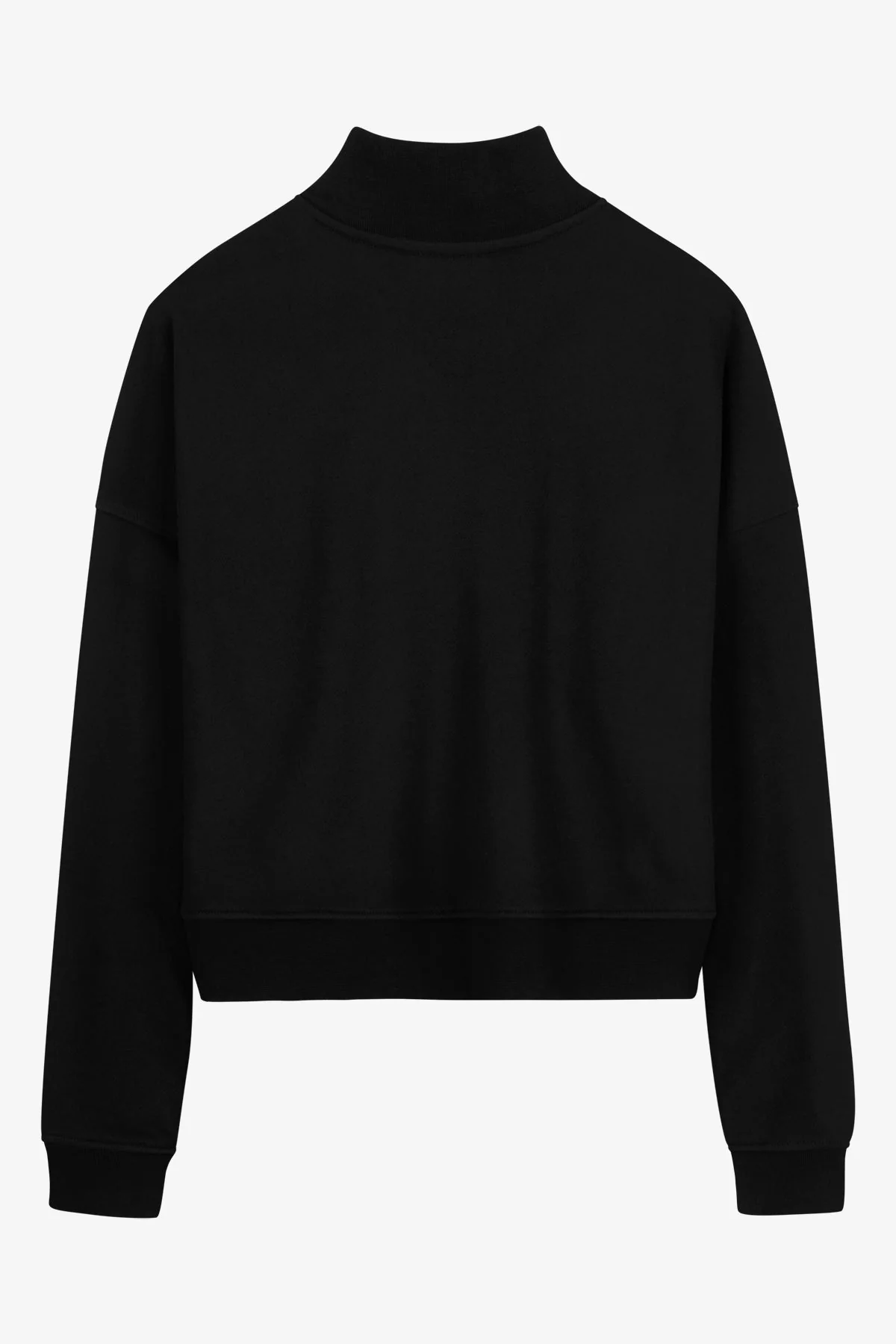 VOGUE Sweatshirt Halfzip Black Embroidered Logo - Image 5