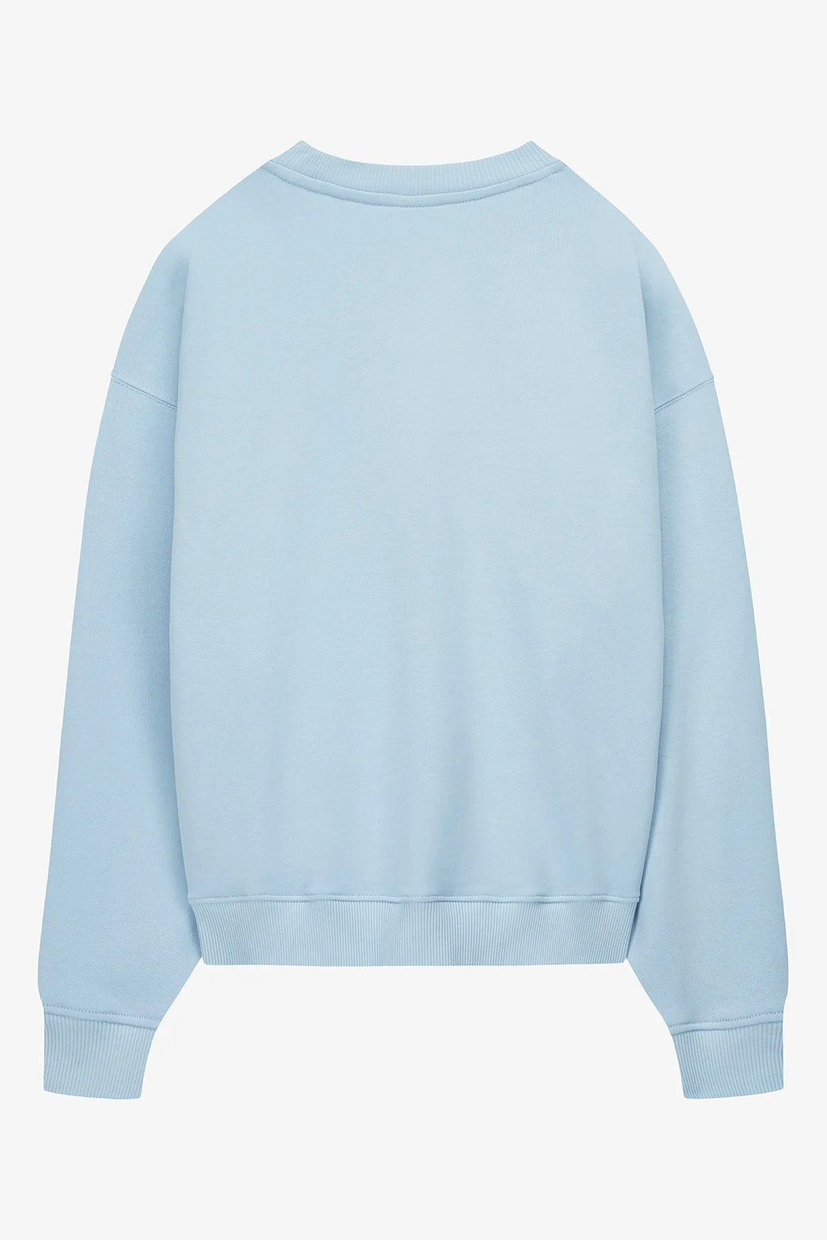 VOGUE Sweatshirt Light Blue Embroidered Colorful Logo - Image 5