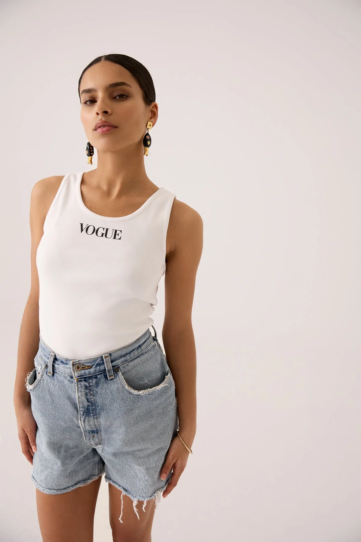 VOGUE Tank Top White Logo - Image 3